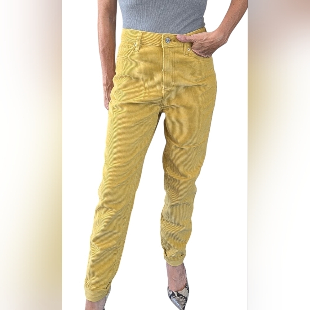 BDG Urban Outfitters Festival High Rise Yellow Corduroy Cotton Pants Size 26